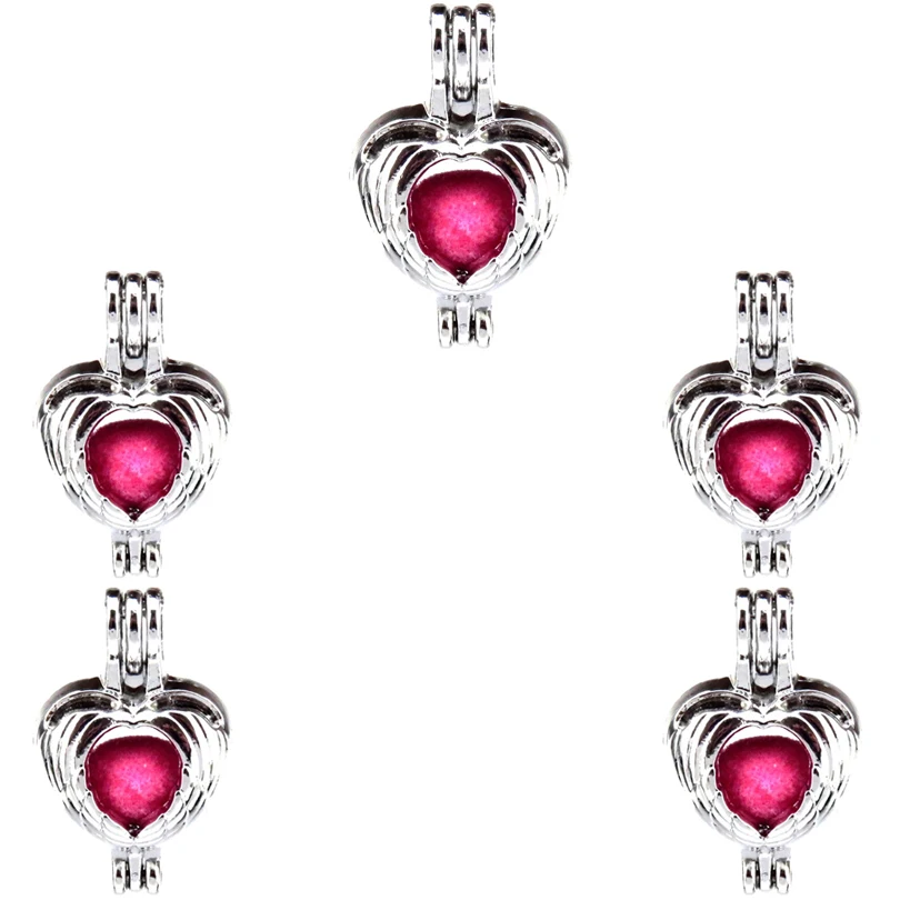 10Pcs Classic Charm Romance Heart Pearl Cage Locket Aromatherapy Diffuser Pendant Necklace Bracelet For Gift Jewelry Making Bulk
10Pcs Classic Charm Romance Heart Pearl Cage Locket Aromatherapy Diffuser Pendant Necklace Bracelet For Gift Jewelry Making Bulk