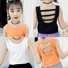 2023 Korea Summer Elementary Girl Kids Clothes Junior Girl T-Shirt Children O-Neck Short Sleeved Top Teen Girl Tops Kids Clothes