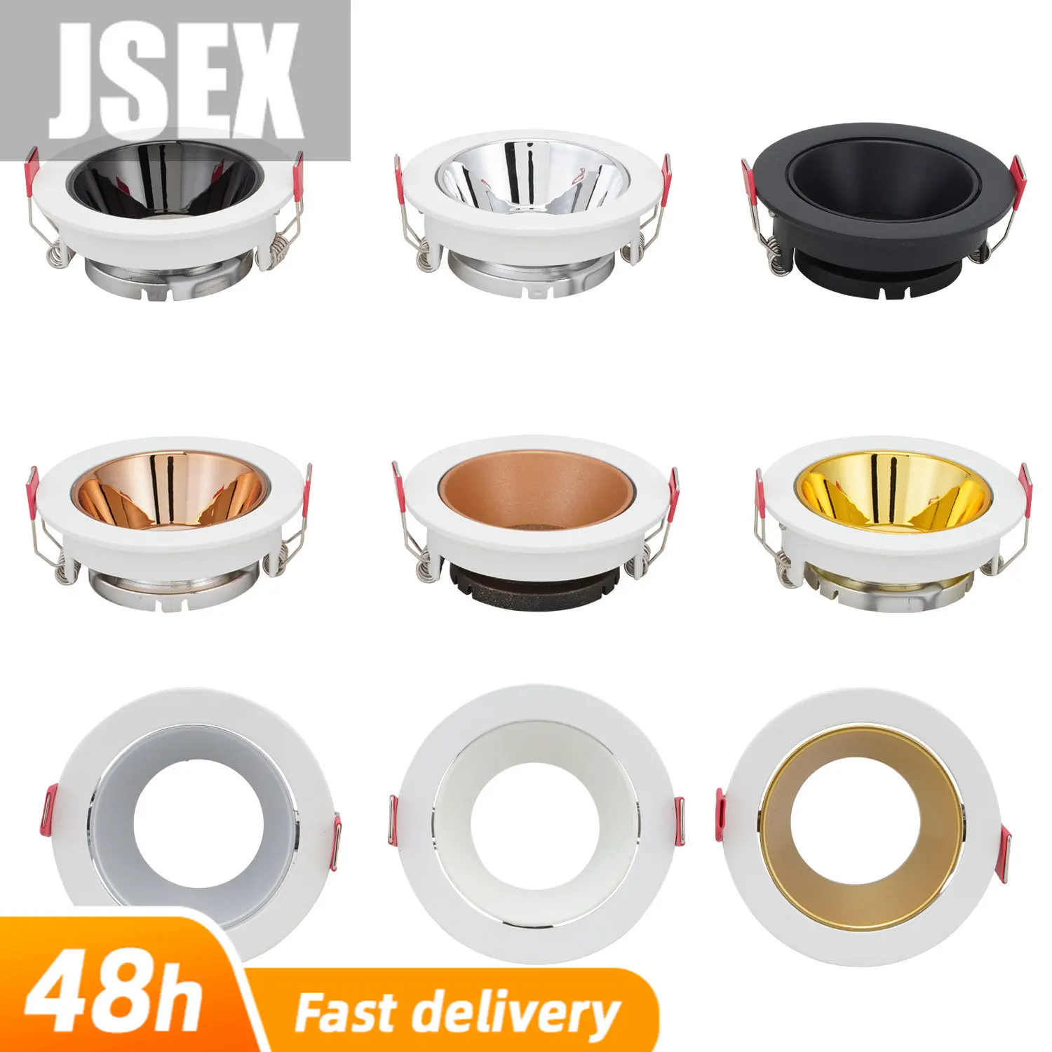 10PCS LED Recessed Ceiling Spot Light Fixture Spotlight Frame Round GU10 MR16 Fitting Holders Black
10PCS LED Recessed Ceiling Spot Light Fixture Spotlight Frame Round GU10 MR16 Fitting Holders Black