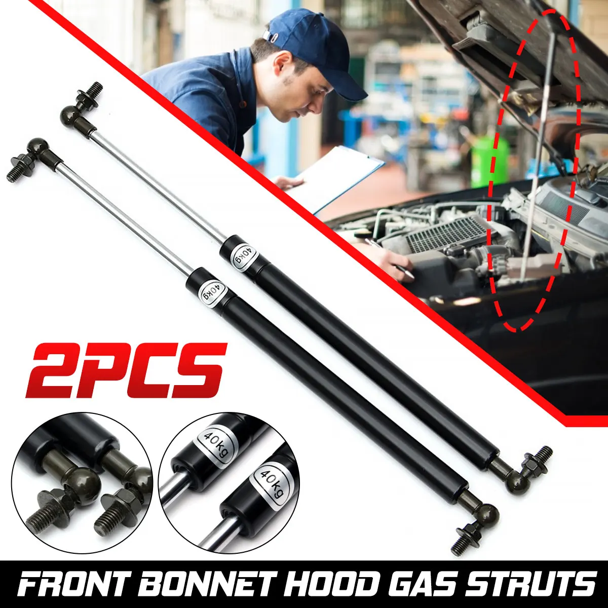 2pcs Car Front Bonnet Hood Lift Supports Shock Gas Struts Bars Gas Spring for Nissan Patrol Y61 1997-2018
2pcs Car Front Bonnet Hood Lift Supports Shock Gas Struts Bars Gas Spring for Nissan Patrol Y61 1997-2018
