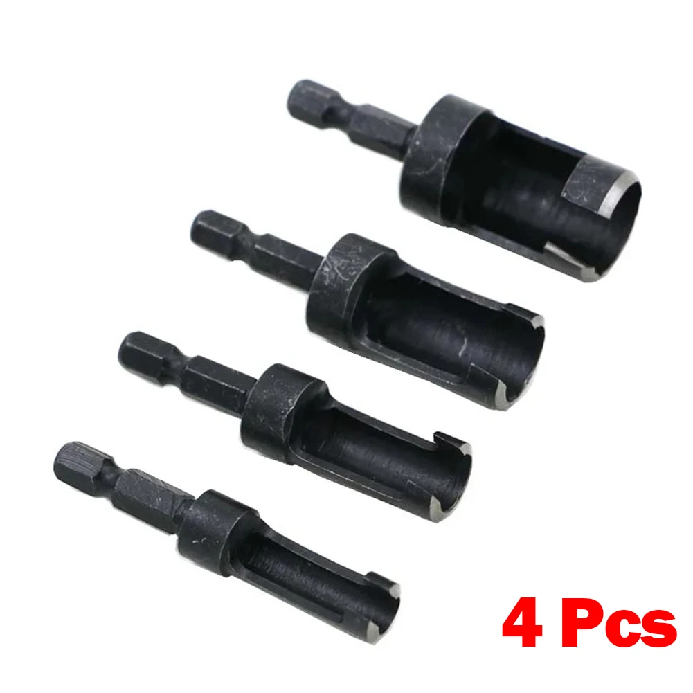 4Pcs Set Hex Shank Wood Plug Hole Cutter Drill Bit Plug Cutter Bored Hole Wood Tenon For Bench/hand Drill Power Tools Parts
4Pcs Set Hex Shank Wood Plug Hole Cutter Drill Bit Plug Cutter Bored Hole Wood Tenon For Bench/hand Drill Power Tools Parts