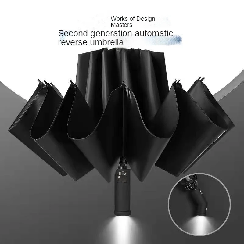 Automatic Umbrella Sunshade Sunscreen Reverse Umbrella Female Rainy And Sunny Dual-Use Male Student Folding Large Reinforced
Automatic Umbrella Sunshade Sunscreen Reverse Umbrella Female Rainy And Sunny Dual-Use Male Student Folding Large Reinforced