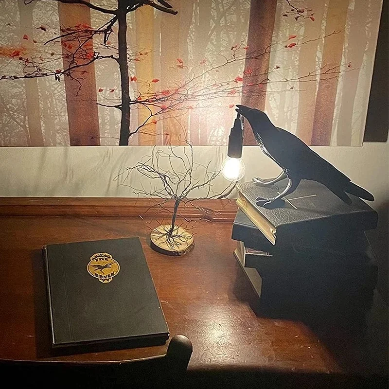Crow Table Lamp Personality Creative Simple Bedroom Bedside Animal Shape Resin Wall Lamp
Crow Table Lamp Personality Creative Simple Bedroom Bedside Animal Shape Resin Wall Lamp