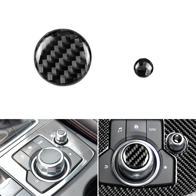For Mazda 3 6 CX-5 CX-9 2016 2017 Auto Carbon Fiber Center Console Multimedia Volume Button Cover Trim Accesorios Para Vehículos
For Mazda 3 6 CX-5 CX-9 2016 2017 Auto Carbon Fiber Center Console Multimedia Volume Button Cover Trim Accesorios Para Vehículos
