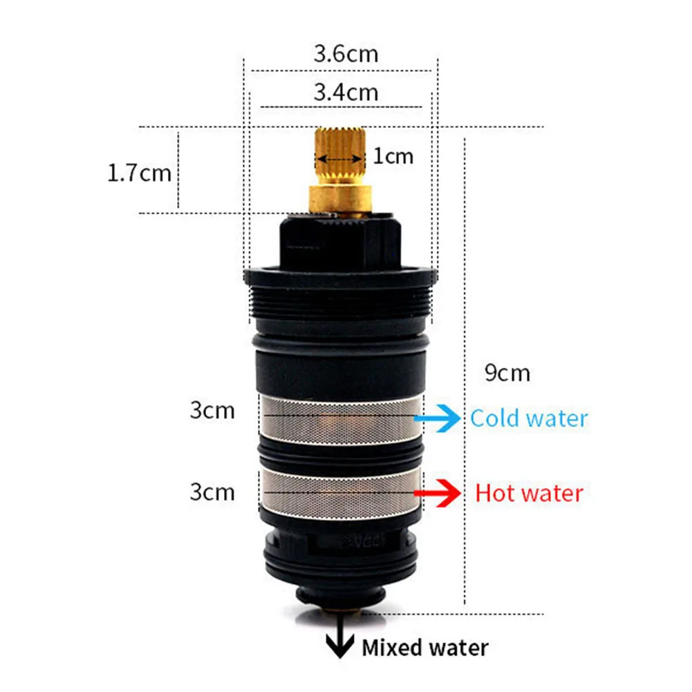 Bathroom Kitchen Accessories Thermostatic Valve Faucet Valve Easy To Install Hot And Cold Water Intelligent Mixing Water
Bathroom Kitchen Accessories Thermostatic Valve Faucet Valve Easy To Install Hot And Cold Water Intelligent Mixing Water
