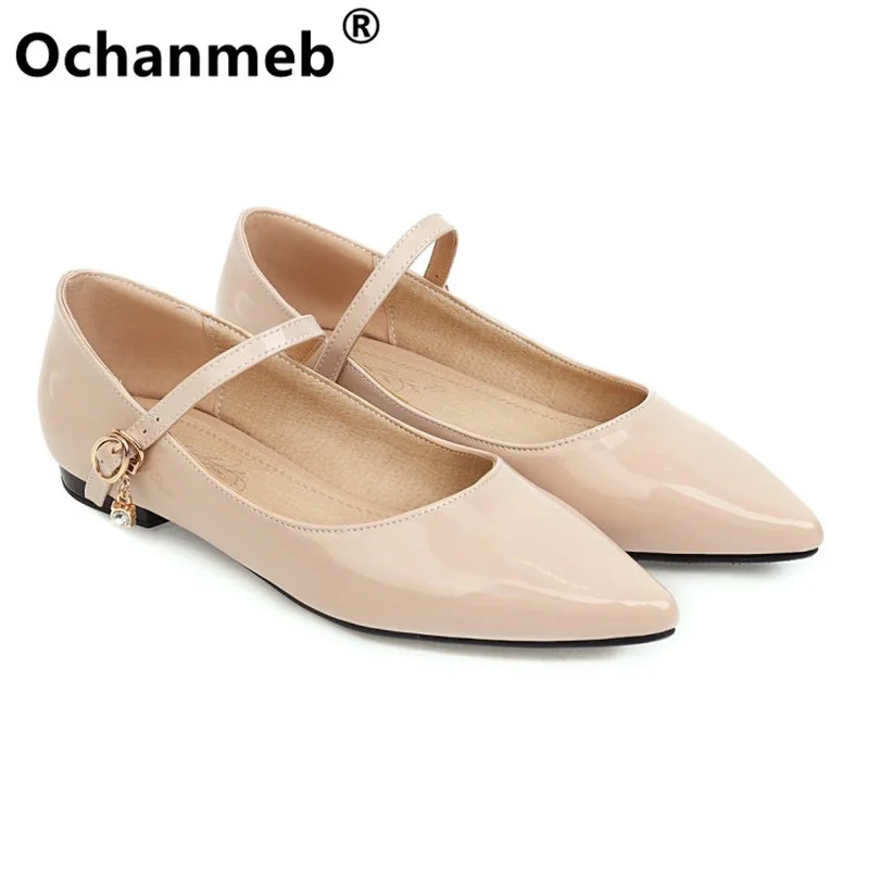Женские туфли на плоской подошве Ochanmeb, черные, телесные, белые туфли с острым носком и пряжкой, большие размеры до 46-го
Женские туфли на плоской подошве Ochanmeb, черные, телесные, белые туфли с острым носком и пряжкой, большие размеры до 46-го