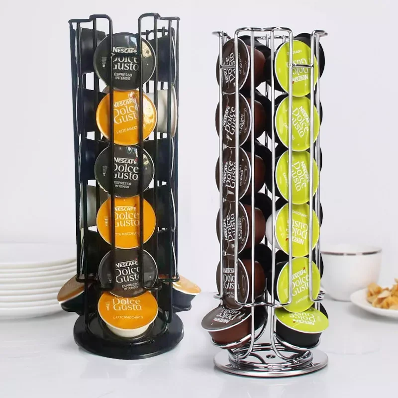 Rotatable 24Cups Nescafe Dolce Gusto Capsule Holder Metal Dolce Gusto Pods Holder Coffee Capsule Stand Storage Shelves Rack
Rotatable 24Cups Nescafe Dolce Gusto Capsule Holder Metal Dolce Gusto Pods Holder Coffee Capsule Stand Storage Shelves Rack