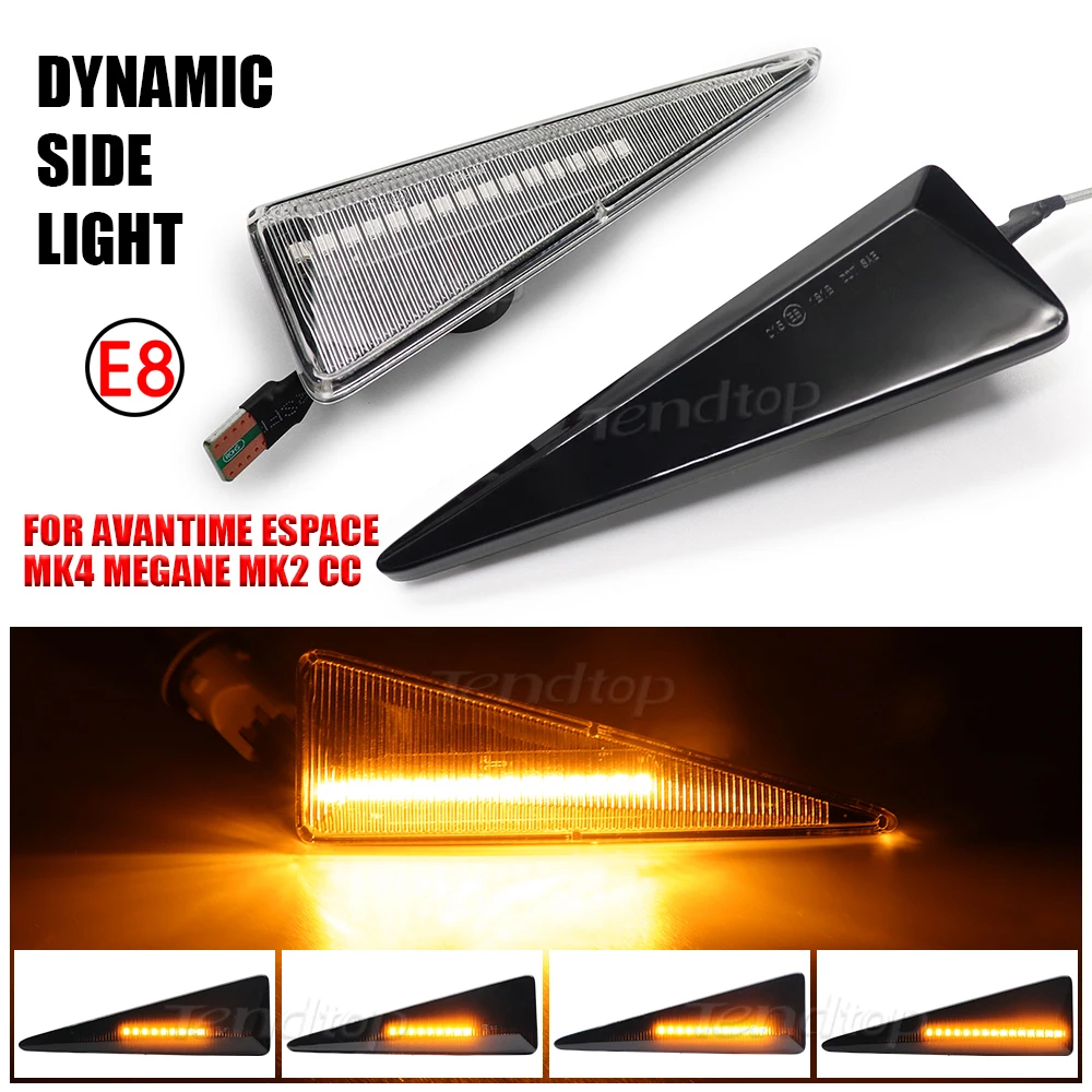 Flash Sequential Indicator Turn Signal Light Side Mirror Lamp For Renault MK4 Vel Satis Wind Avantime Megane 2 Scenic 2 Espace 4
Flash Sequential Indicator Turn Signal Light Side Mirror Lamp For Renault MK4 Vel Satis Wind Avantime Megane 2 Scenic 2 Espace 4