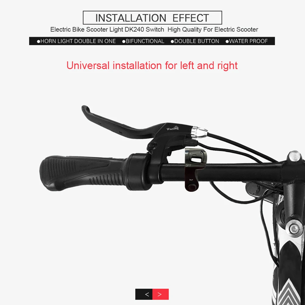 DK240 Switch Light Horn Button For Scooter Electric Bicycle Smart Mountain Bike 12-72V Ebike Switchs Replacement Bike Accessorie
DK240 Switch Light Horn Button For Scooter Electric Bicycle Smart Mountain Bike 12-72V Ebike Switchs Replacement Bike Accessorie