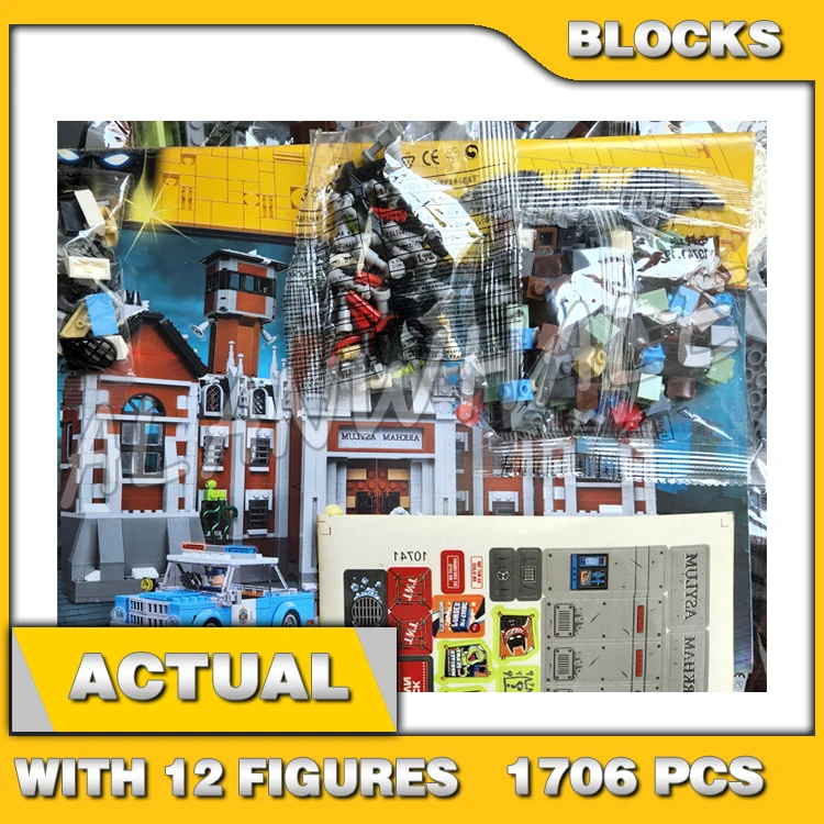 1706pcs Super Fighter Arkham Asylum Guard Lookout Tower Ward Office Joker Riddler 10741 Building Block Set Compatible With Model
1706pcs Super Fighter Arkham Asylum Guard Lookout Tower Ward Office Joker Riddler 10741 Building Block Set Compatible With Model