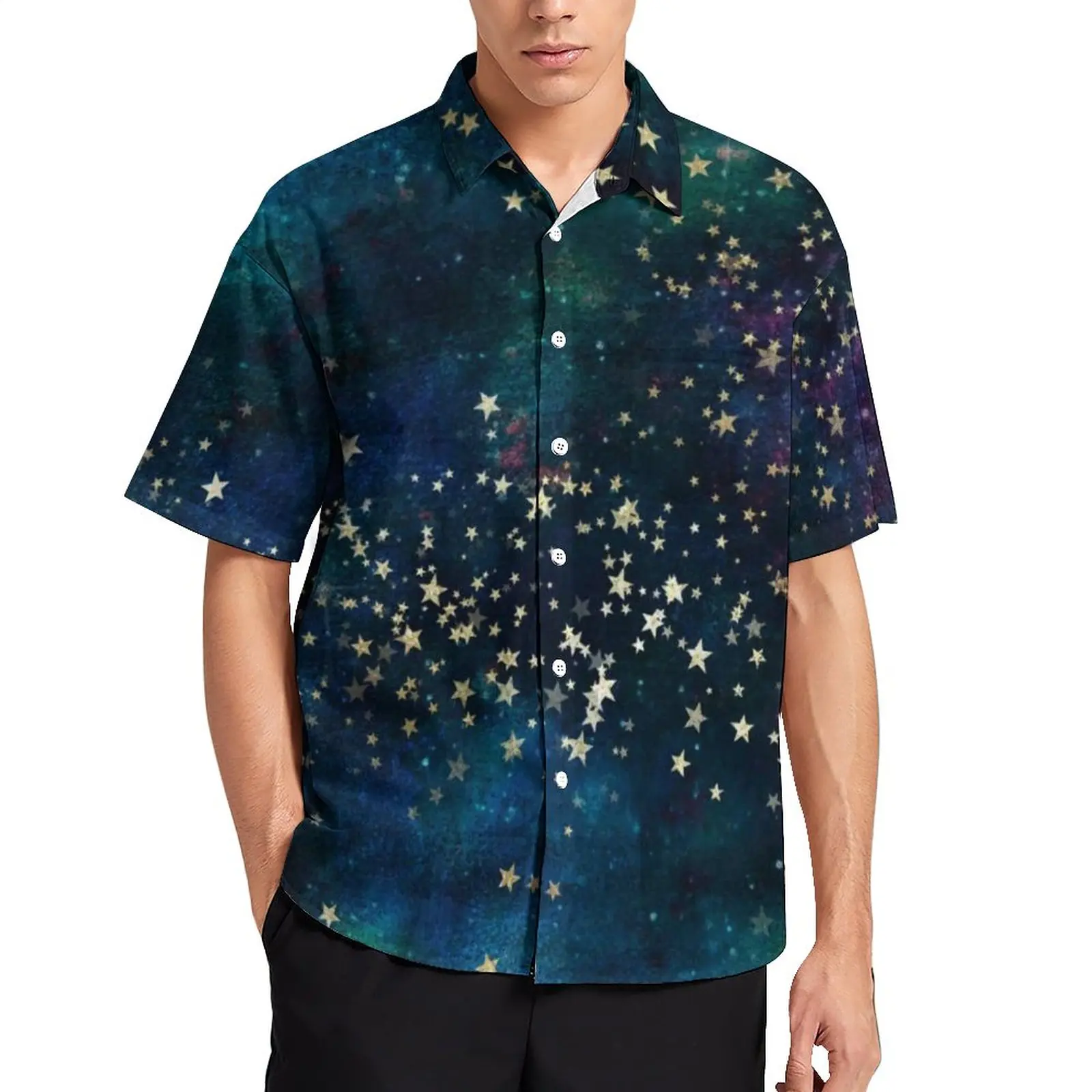 Celestial Sky Loose Shirt Male Beach Gold Stars Print Casual Shirts Hawaiian Custom Short-Sleeved Retro Oversize Blouses
Celestial Sky Loose Shirt Male Beach Gold Stars Print Casual Shirts Hawaiian Custom Short-Sleeved Retro Oversize Blouses