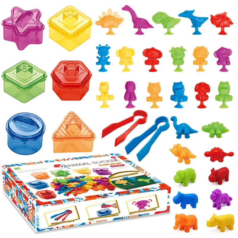 Animal Sucker Montessori Counting Mathematical Toys Shape Color Sorting Games Kindergarten Teaching Aids Children Learning Toys 
Animal Sucker Montessori Counting Mathematical Toys Shape Color Sorting Games Kindergarten Teaching Aids Children Learning Toys