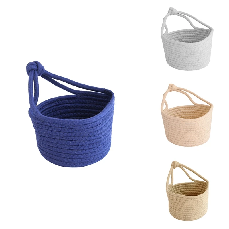 Woven Hanging Basket Cotton Rope Storage Basket Sundries Organizer Round Container Home Decoration
Woven Hanging Basket Cotton Rope Storage Basket Sundries Organizer Round Container Home Decoration