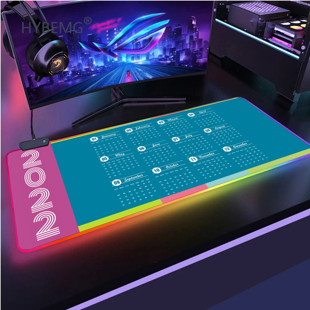The New Hot Calendar 2022 Large Size RGBMouse Pad Natural Rubber PC Computer Gaming Mousepad Desk Mat Locking Edge for CS GO LOL
The New Hot Calendar 2022 Large Size RGBMouse Pad Natural Rubber PC Computer Gaming Mousepad Desk Mat Locking Edge for CS GO LOL