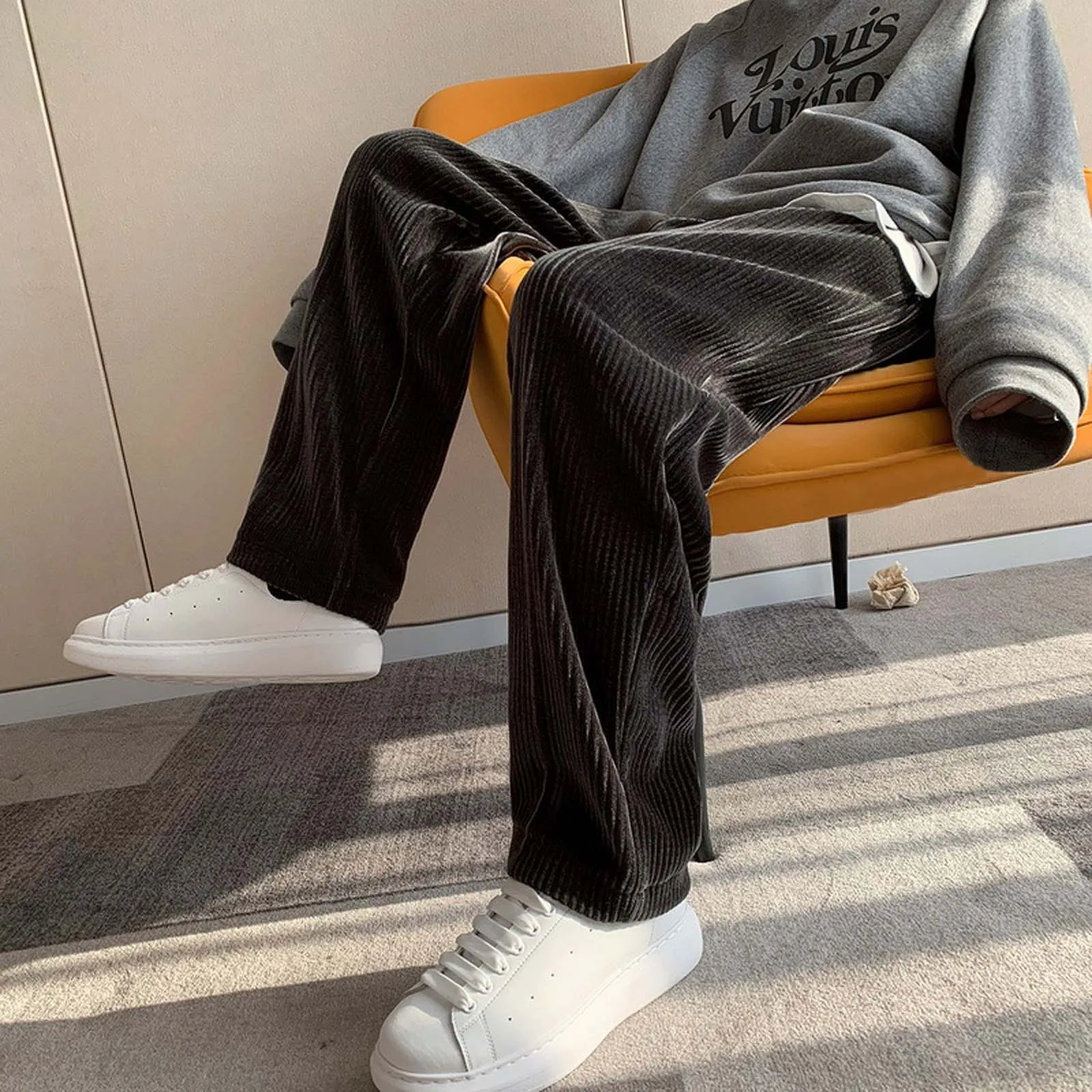 Pants Wide-leg Hiphop Fashion Trousers Solid Waist Men's Color Casual Low Men's pants
Pants Wide-leg Hiphop Fashion Trousers Solid Waist Men's Color Casual Low Men's pants