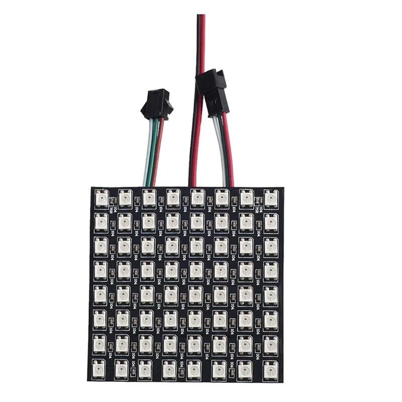 Цифровая Гибкая индивидуально Адресуемая Светодиодная панель WS2812B RGB WS2812 8X8 модуль матричный экран 5 В постоянного тока
Цифровая Гибкая индивидуально Адресуемая Светодиодная панель WS2812B RGB WS2812 8X8 модуль матричный экран 5 В постоянного тока