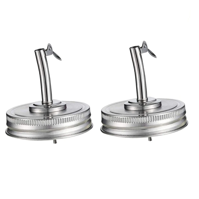 2 Pieces Jar Oil Spout Lid Oil Pour Spout Dispenser Lid Regular Mouth Oil Pour Lid With Caps Compatible With Mason Jar
2 Pieces Jar Oil Spout Lid Oil Pour Spout Dispenser Lid Regular Mouth Oil Pour Lid With Caps Compatible With Mason Jar