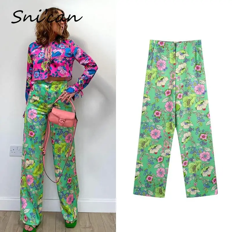 Green Flower Print Women Pants Fashion Spring Summer High Street Casual Ladies Long Toursers Female Bottom 2022 Pantalon New
Green Flower Print Women Pants Fashion Spring Summer High Street Casual Ladies Long Toursers Female Bottom 2022 Pantalon New