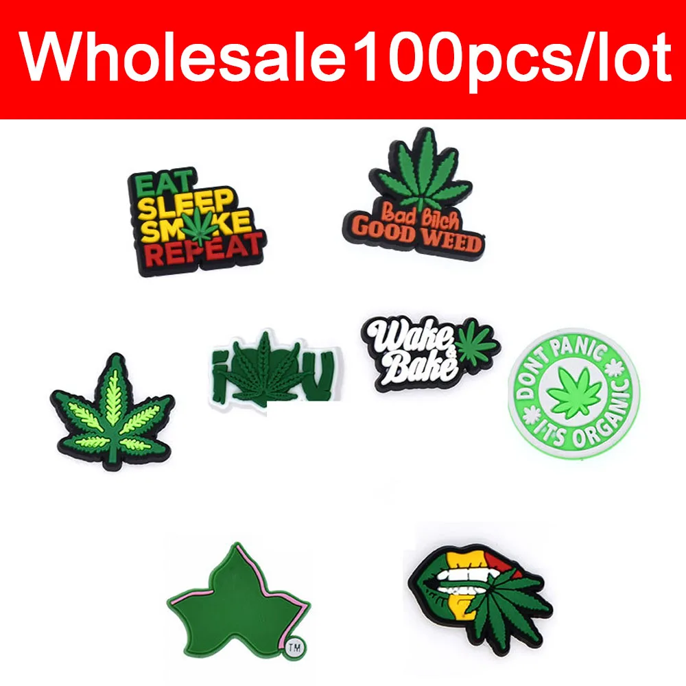 Wholesale Shoe Charms Decorations Fits for Crocs Accesorios 100 Pack Bundle Weed Men Women Christmas Gifts Xmas Party Pins
Wholesale Shoe Charms Decorations Fits for Crocs Accesorios 100 Pack Bundle Weed Men Women Christmas Gifts Xmas Party Pins