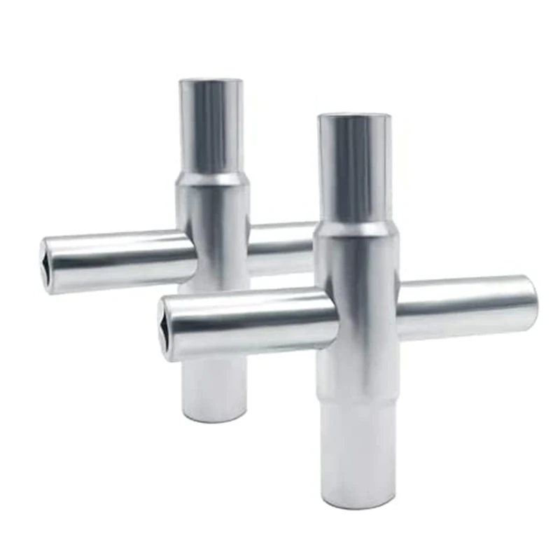 Retail 2Pcs 4-Way Sillcock Key Steel Sillcock Wrench Silver Water Utility Key For Hose Bib Spigot Valve
Retail 2Pcs 4-Way Sillcock Key Steel Sillcock Wrench Silver Water Utility Key For Hose Bib Spigot Valve