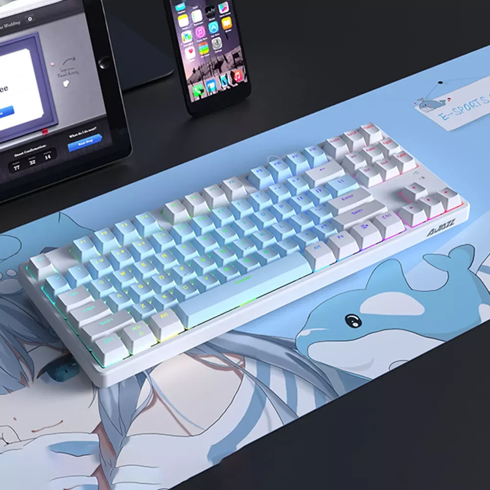 2023NEW NKRO Mechanical Keyboard Type-C Wired 87 Keys Backlight Keyboard Bluetooth-compatible 5.0 Hot Swap 2.4G Wireless with Ke
2023NEW NKRO Mechanical Keyboard Type-C Wired 87 Keys Backlight Keyboard Bluetooth-compatible 5.0 Hot Swap 2.4G Wireless with Ke