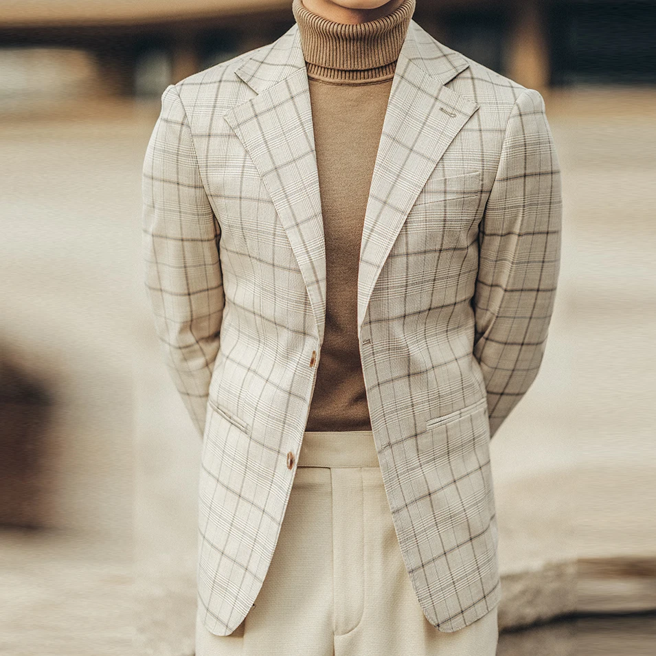 British Luxury Retro Lattice Men Blazer Hombre Mariage Homme Smoking Homme Men Lattice Blazer Business Blazer Hombre Gentleman
British Luxury Retro Lattice Men Blazer Hombre Mariage Homme Smoking Homme Men Lattice Blazer Business Blazer Hombre Gentleman