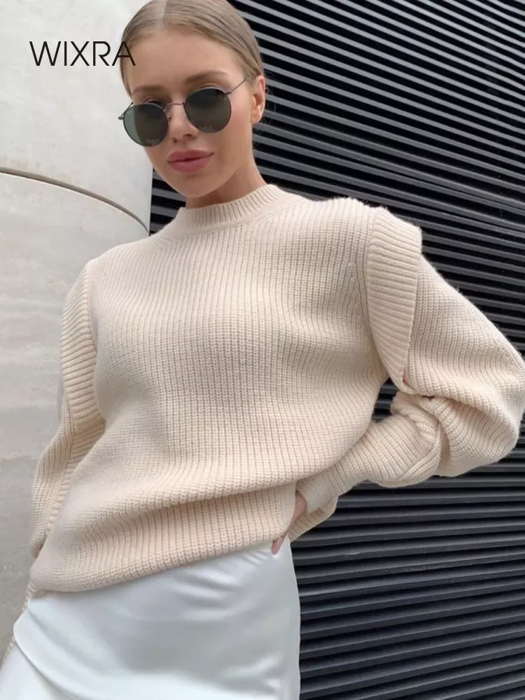 Wixra Ruffle Sweater Women Pull Femme Jumper Casual Elegant Cashmere Ladies New Coming Top Autumn Winter
Wixra Ruffle Sweater Women Pull Femme Jumper Casual Elegant Cashmere Ladies New Coming Top Autumn Winter
