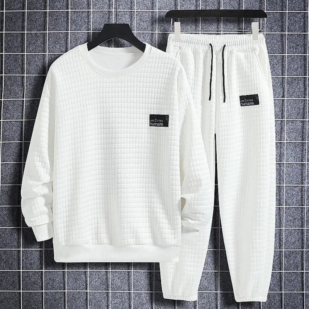 M-4XL 2Pcs Autumn Winter Men Top Pants Solid Color Loose Round Neck Drawstring Plus Size Male Two Piece Sports Suit Streetwear
M-4XL 2Pcs Autumn Winter Men Top Pants Solid Color Loose Round Neck Drawstring Plus Size Male Two Piece Sports Suit Streetwear