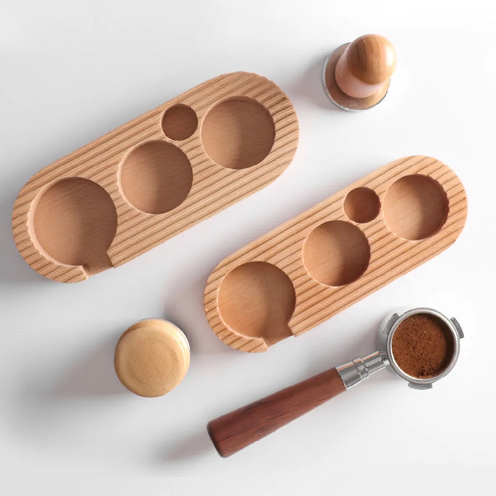 51/54/58mm Wooden Coffee Tamper Stand Presser Holder For Espresso Puck Screen Tamping Station Distribution Lever Tool Tamper Mat
51/54/58mm Wooden Coffee Tamper Stand Presser Holder For Espresso Puck Screen Tamping Station Distribution Lever Tool Tamper Mat