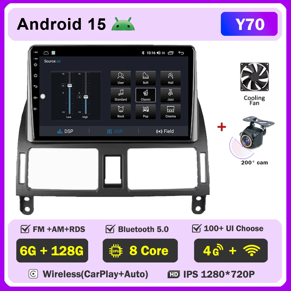 Android 15 WIFI 4G головное устройство для Toyota Avensis T250 2003-2009 Автомобильный мультимедийный видеоплеер Стерео радио GPS-навигация без 2din
Android 15 WIFI 4G головное устройство для Toyota Avensis T250 2003-2009 Автомобильный мультимедийный видеоплеер Стерео радио GPS-навигация без 2din