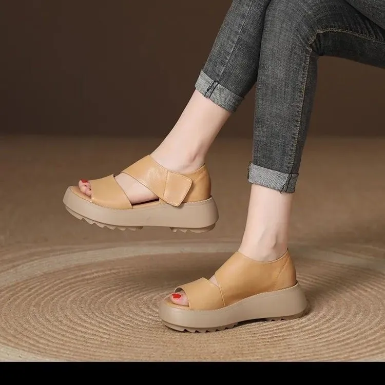 2023 Women Summer Shoes Mesh Fish Platform Sandals Women's Open Toe Wedge Sandals Ladies Light Casual Shoes Zapatillas Muje
2023 Women Summer Shoes Mesh Fish Platform Sandals Women's Open Toe Wedge Sandals Ladies Light Casual Shoes Zapatillas Muje