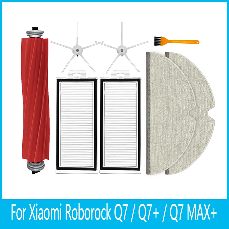 For Xiaomi Roborock Q7 / Q7+ / Q7 MAX+ / S7 / T8 Main Side Brush Hepa Filter Mop Cloths Robot Vacuum Cleaner Spare Part Kit
For Xiaomi Roborock Q7 / Q7+ / Q7 MAX+ / S7 / T8 Main Side Brush Hepa Filter Mop Cloths Robot Vacuum Cleaner Spare Part Kit