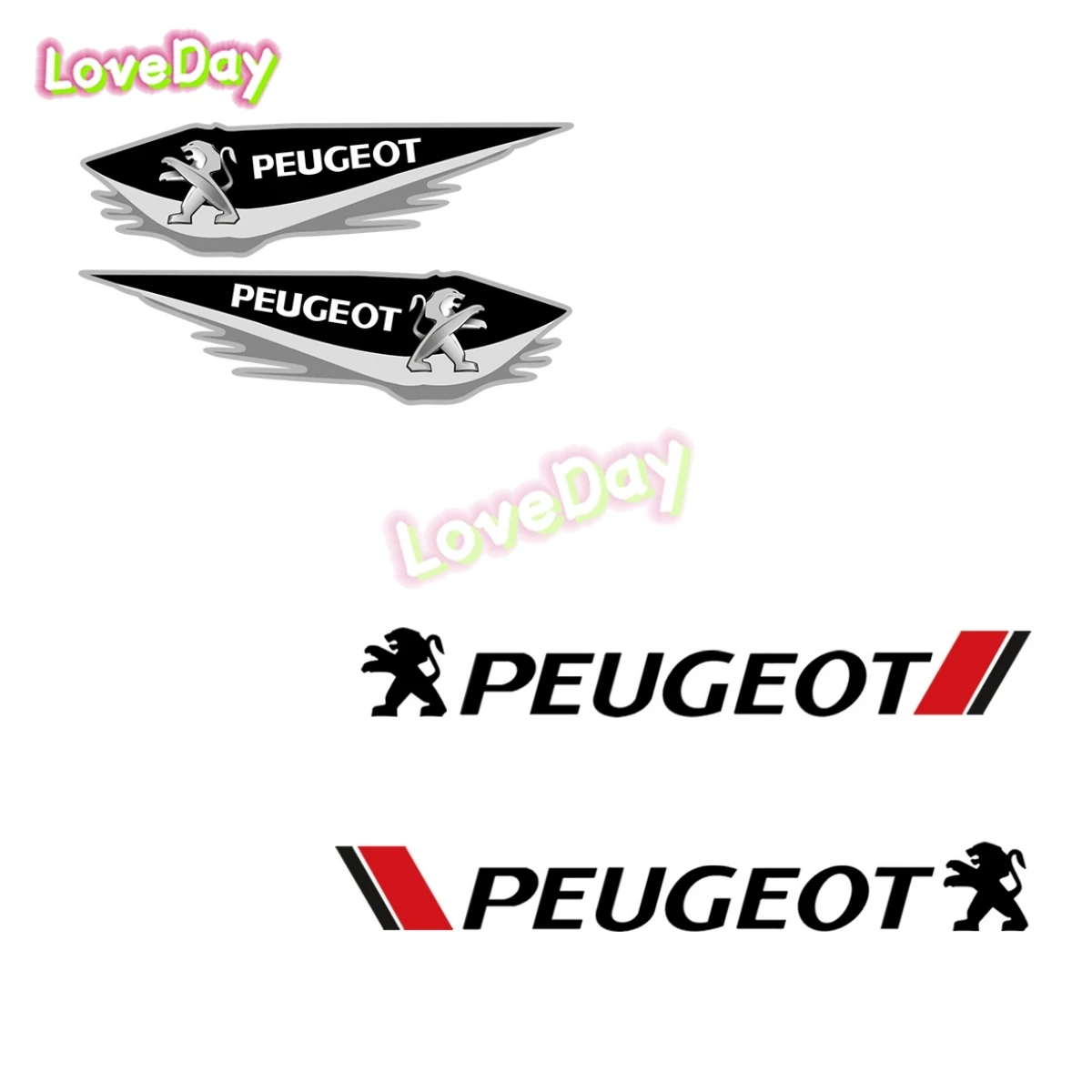 

2Pcs Car Sticker Peugeot’s 106 107 108 206 207 208 306 307 308 508 2008 3008 Sport Racing Sticker Vinyl Waterproof Scratch Decal