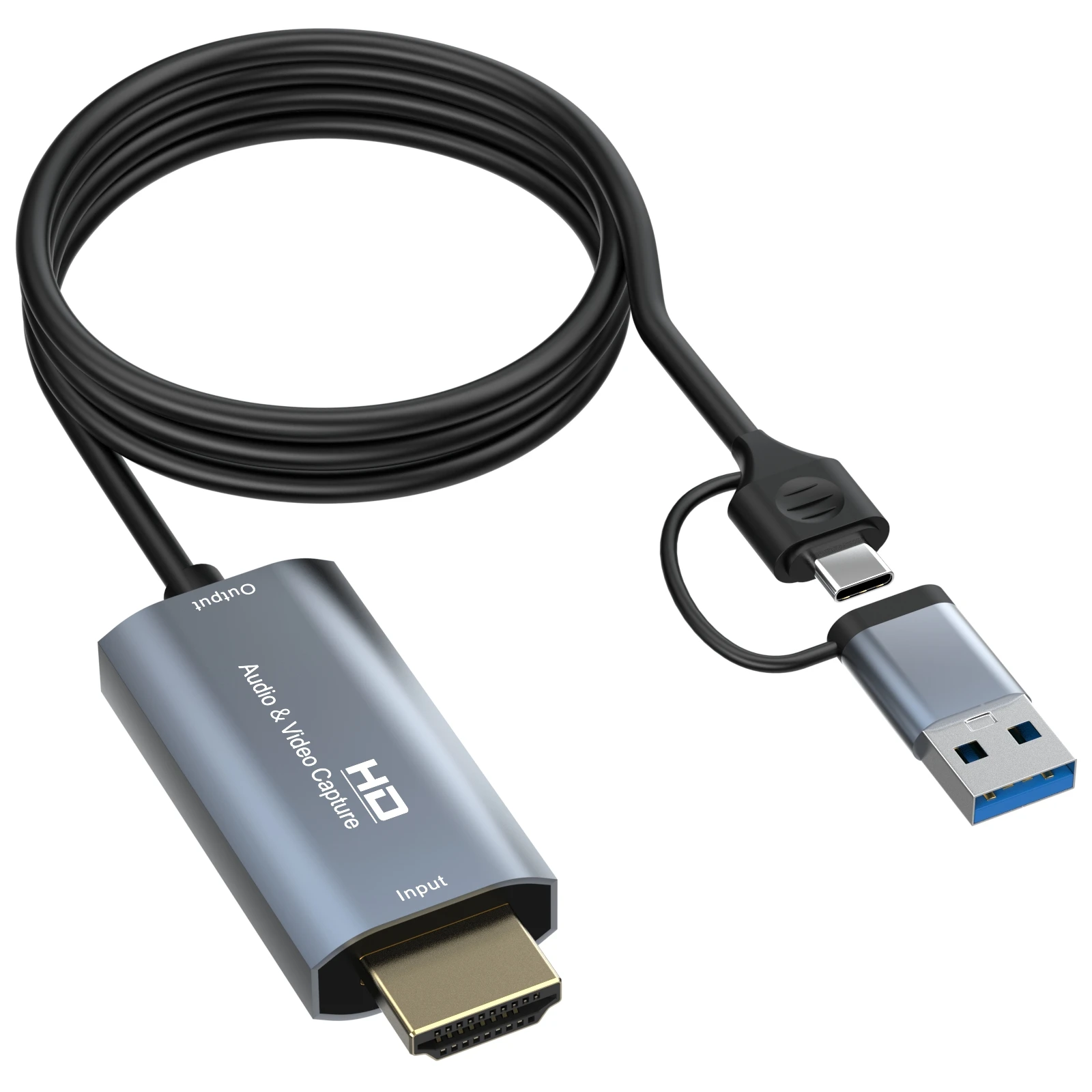 Карта видеозахвата 4K HDMI-совместимая с USB/Type-C для камеры, DVD, записи в реальном времени для прямой трансляции, записи, редактирования
Карта видеозахвата 4K HDMI-совместимая с USB/Type-C для камеры, DVD, записи в реальном времени для прямой трансляции, записи, редактирования
