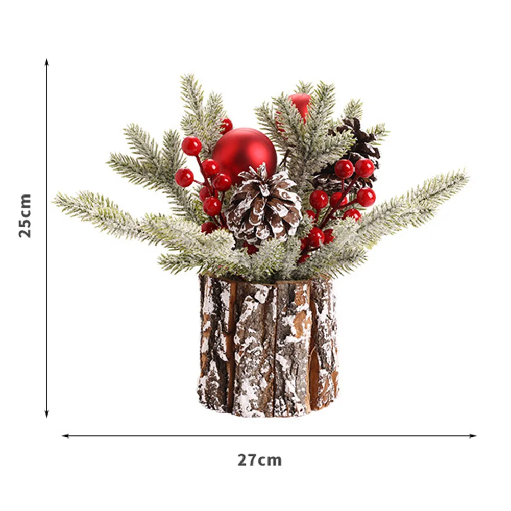 New Practical Christmas Tree Christmas Decoration 25*27cm PE Frosted Branches Berries Party Home Desktop Decor
New Practical Christmas Tree Christmas Decoration 25*27cm PE Frosted Branches Berries Party Home Desktop Decor
