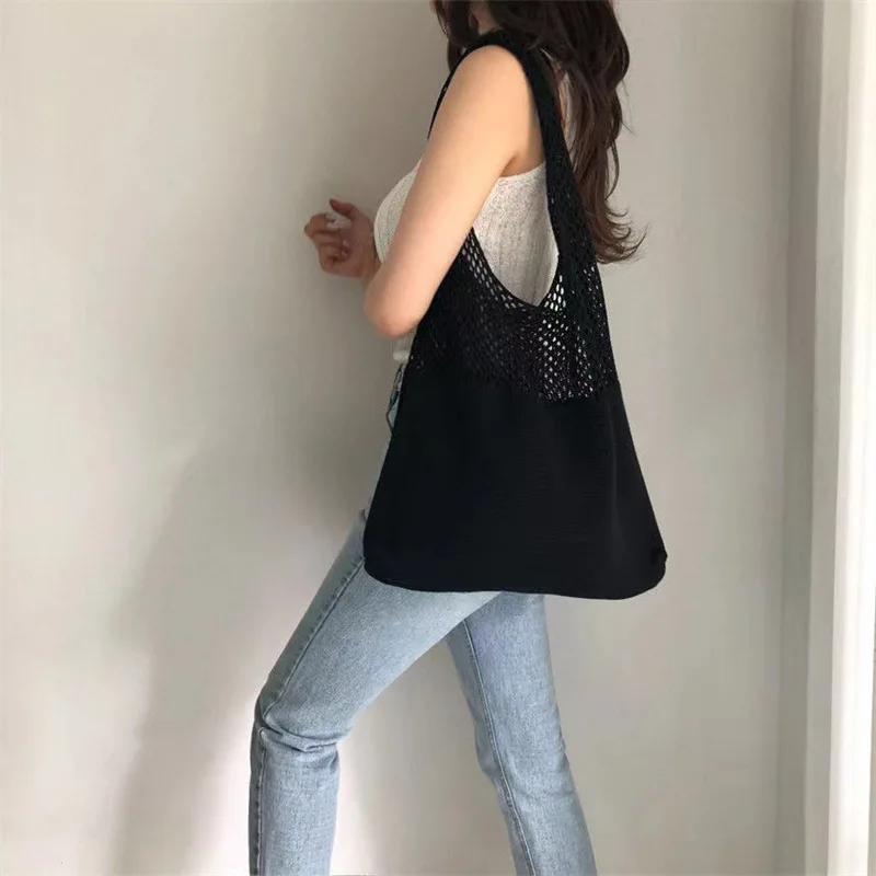 Knitted Handbag For Women Summer Beach Hobo Bag Casual Lightweight Shoulder Tote Bag Female Boho Style Shopping Woven Handbag
Knitted Handbag For Women Summer Beach Hobo Bag Casual Lightweight Shoulder Tote Bag Female Boho Style Shopping Woven Handbag