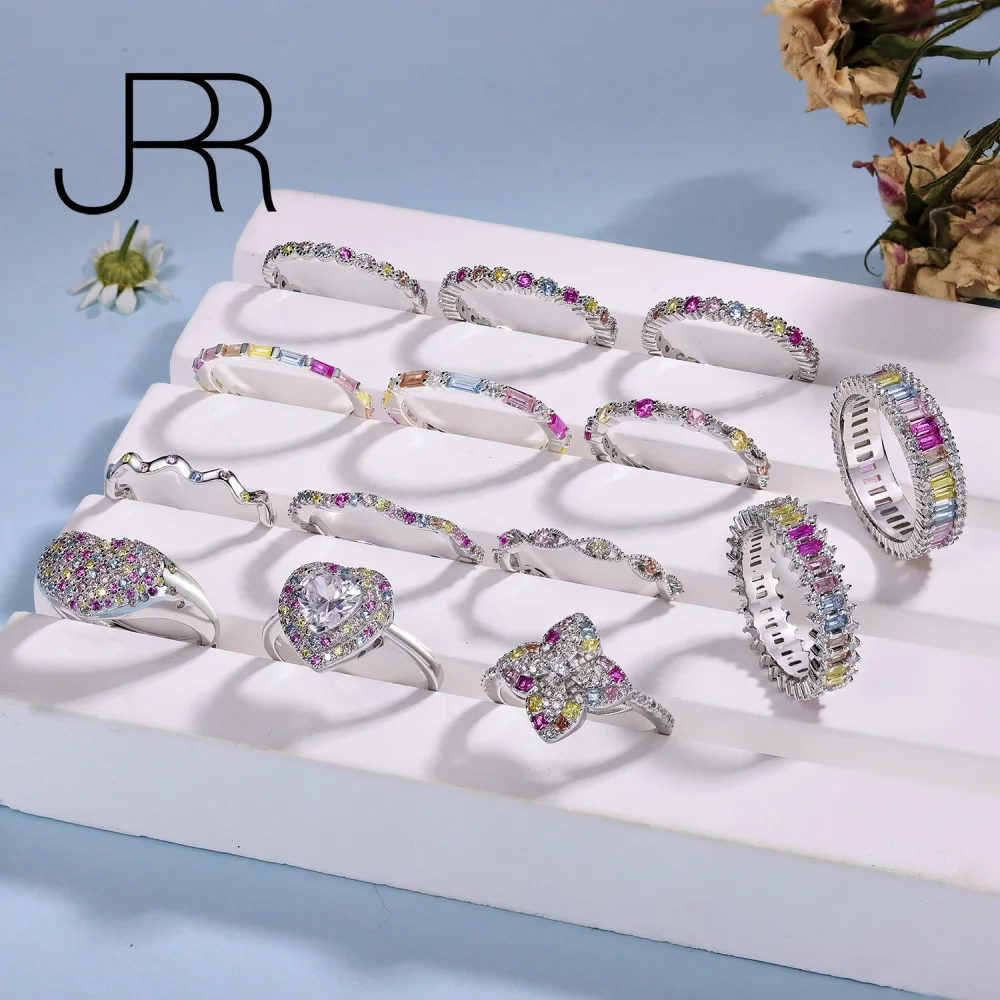 JRR New Arrival 925 Sterling Silver Cocktail Colorful High Carbon Diamonds Gemstone Fashion Ring Fine Jewelry Free Shipping
JRR New Arrival 925 Sterling Silver Cocktail Colorful High Carbon Diamonds Gemstone Fashion Ring Fine Jewelry Free Shipping