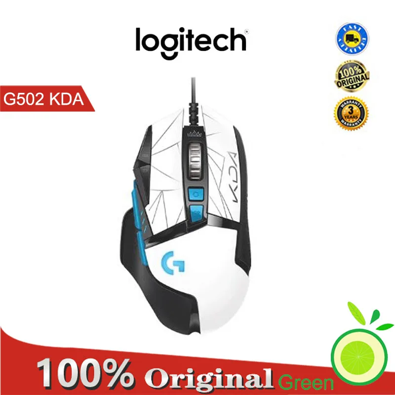 Logitech G502 KDA HERO LIGHTSYNC RGB Gaming Mouse KDA LTD USB Wired Mice 25600 DPI Adjustable Programming Mice for Mouse Gamer
Logitech G502 KDA HERO LIGHTSYNC RGB Gaming Mouse KDA LTD USB Wired Mice 25600 DPI Adjustable Programming Mice for Mouse Gamer