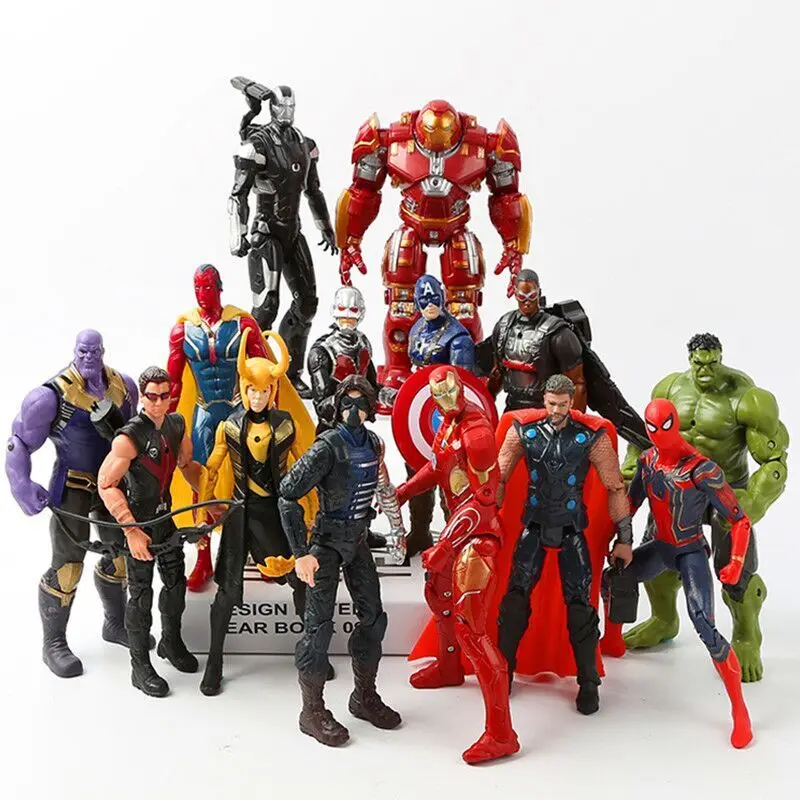 Marvel Avengers 3 Anime figure Black Panther SpiderMan Models Ironman hulk thor Action Figures Toys Christmas Gifts For Kids
Marvel Avengers 3 Anime figure Black Panther SpiderMan Models Ironman hulk thor Action Figures Toys Christmas Gifts For Kids
