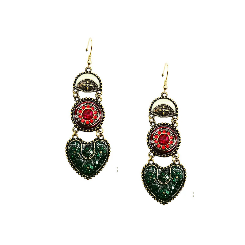 Уникальные модные серьги цвета глазури персик сердце стразы в античном стиле Япония и Южная Корея сетчатые красные HK 
Уникальные модные серьги цвета глазури персик сердце стразы в античном стиле Япония и Южная Корея сетчатые красные HK