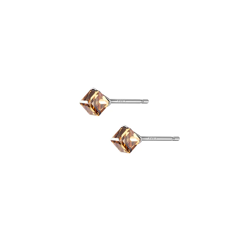 925 Sterling Silver Cut Champagne Cubic Zirconia Stud Earrings For Girls Women Birthday Gift Jewelry
925 Sterling Silver Cut Champagne Cubic Zirconia Stud Earrings For Girls Women Birthday Gift Jewelry