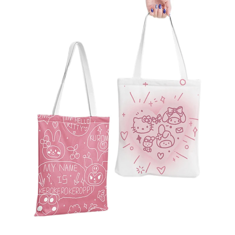Kawaii Sanrioed Kt Cat Canvas Shoulder Bag Cartoon Anime Kuromi Melody Student Lesson Bag Girl Gift Cinnamoroll Shopping Bag
Kawaii Sanrioed Kt Cat Canvas Shoulder Bag Cartoon Anime Kuromi Melody Student Lesson Bag Girl Gift Cinnamoroll Shopping Bag