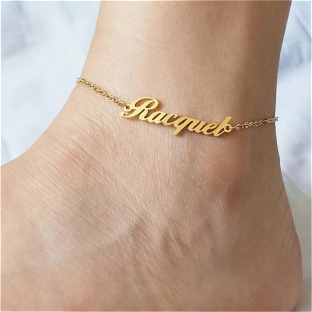 Custom Name Anklet Bracelet for Women 2020 Personalized Stainless Steel Gold Exquisite Jewelry Beach Party Gift Tobilleras Mujer
Custom Name Anklet Bracelet for Women 2020 Personalized Stainless Steel Gold Exquisite Jewelry Beach Party Gift Tobilleras Mujer