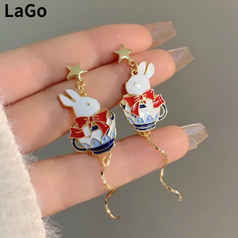 Modern Jewelry 925 Silver Needle Cute style Enamle Little Rabbit Earrings For Women 2023 Trend New Sweet Design Ear Accessories
Modern Jewelry 925 Silver Needle Cute style Enamle Little Rabbit Earrings For Women 2023 Trend New Sweet Design Ear Accessories
