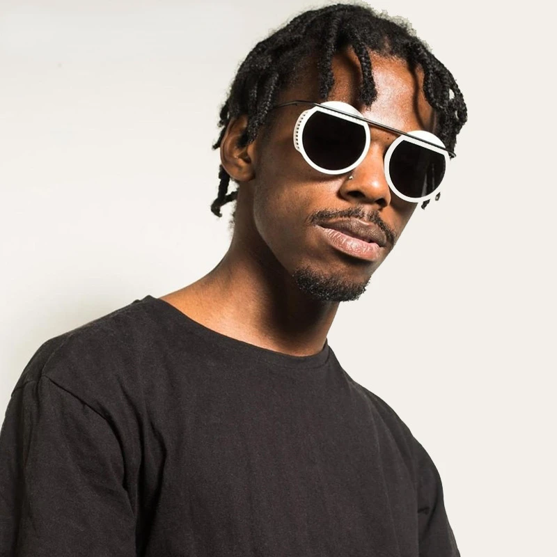 Men's Sunglasses Sun Protection Uv Protection Fashion Personality Punk Hip Hop round Sunglasses Cycling Driving Commute Glasses
Men's Sunglasses Sun Protection Uv Protection Fashion Personality Punk Hip Hop round Sunglasses Cycling Driving Commute Glasses