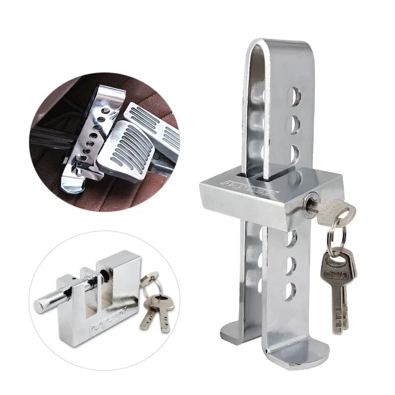 Universal Auto Brake Pedal Lock Car Accessories Car Clutch Lock Steel Stainless Throttle Accelerator Security Anti-Theft Tool
Universal Auto Brake Pedal Lock Car Accessories Car Clutch Lock Steel Stainless Throttle Accelerator Security Anti-Theft Tool