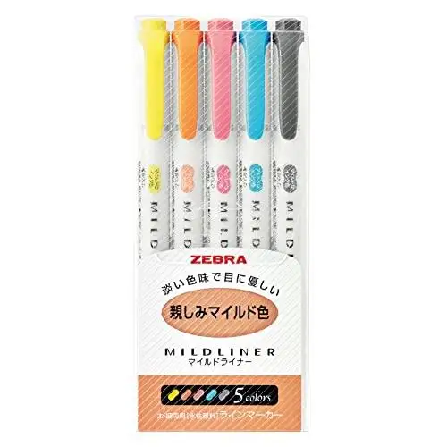 Brand: Zebra Mildliner Wkt7-5 C (5-Color Set)/Wkt7-5 C (5-Color Set)/Wkt7-5 C-Nc (5-Color Set)/W
Brand: Zebra Mildliner Wkt7-5 C (5-Color Set)/Wkt7-5 C (5-Color Set)/Wkt7-5 C-Nc (5-Color Set)/W