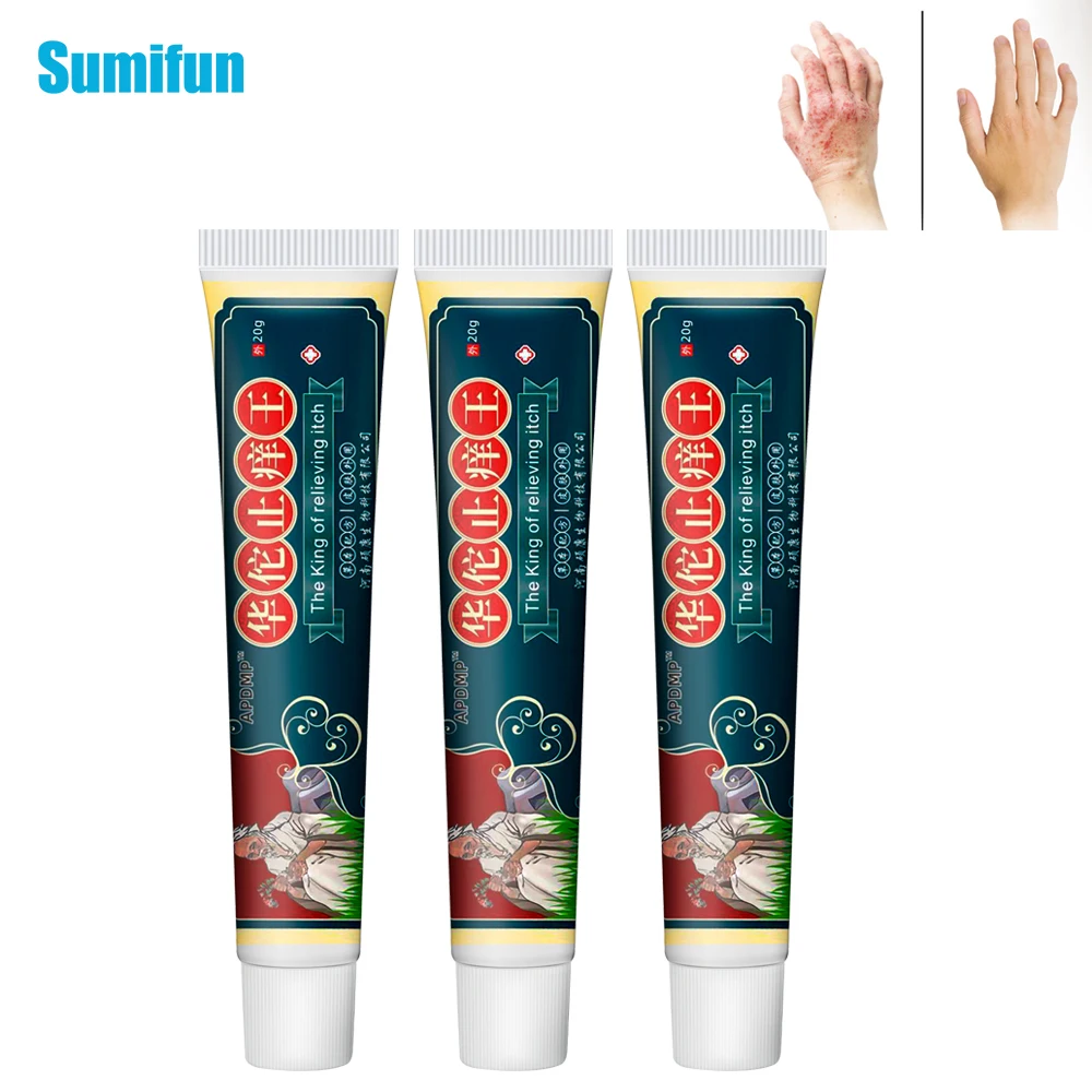 1/2/3Pcs Sumifun Huatuo Psoriasis Cream Eczema Dermatitis Pruritus Antibacterial Ointment Skin Repair Anti Itching Medical Care
1/2/3Pcs Sumifun Huatuo Psoriasis Cream Eczema Dermatitis Pruritus Antibacterial Ointment Skin Repair Anti Itching Medical Care