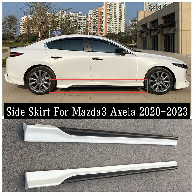 

Для Mazda3 Axela 2020 2021 2022 2023 + высокое качество 2 шт./1 комплект ABS крашеный бампер боковая юбка разветвители Обложка