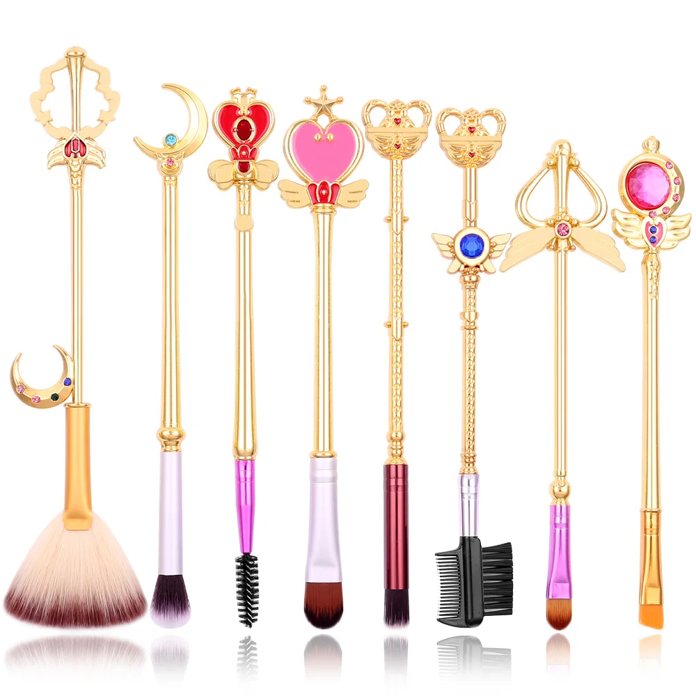 Japan Anime Sailor Moon Makeup Brushes Set Cartoon Figure Tsukino Usagi Wand Women Foundation Blush Eyeshadow Makeup Brushes
Japan Anime Sailor Moon Makeup Brushes Set Cartoon Figure Tsukino Usagi Wand Women Foundation Blush Eyeshadow Makeup Brushes